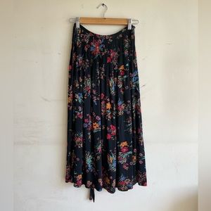 Neiman Marcus vintage floral skirt 80s